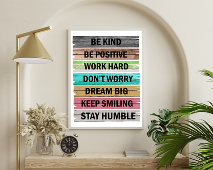 Motivational Affirmation Quotes Poster | Inspirational Wall Art, Positive Affirmations Decor, Growth Mindset Printable Posters