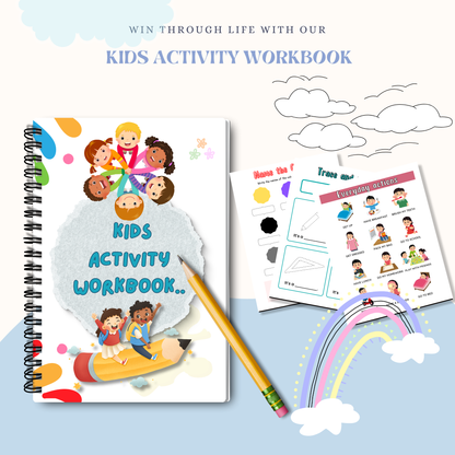Kids Activity Workbook PDF | Fun Learning Activities, Coloring Pages, Puzzles, Educational Worksheets for Kids