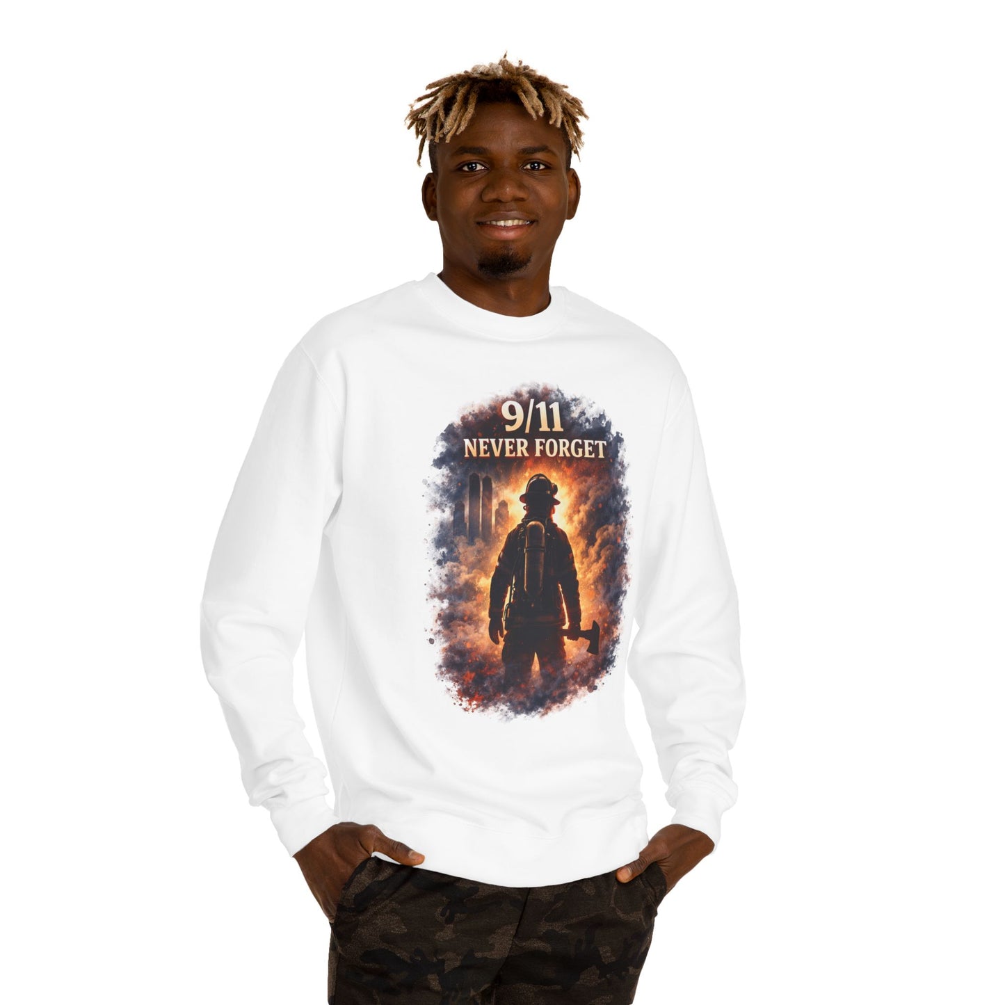 9/11 Never Forget Firefighter Sweatshirt
