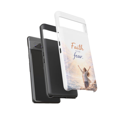 Faith Over Fear Phone Case — Inspirational Christian iPhone Cover