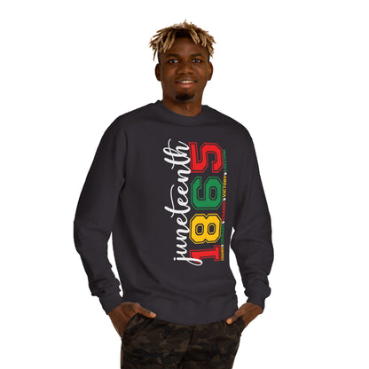 Juneteenth 1865 Crewneck Sweatshirt – Black Liberation Pride Graphic
