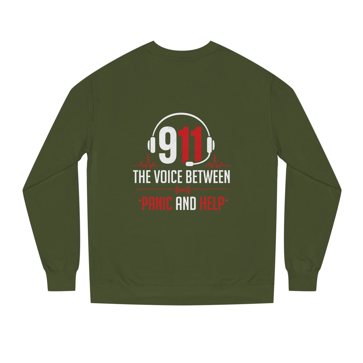 911 Dispatcher Crewneck Sweatshirt — “The Voice Between Panic and Help”