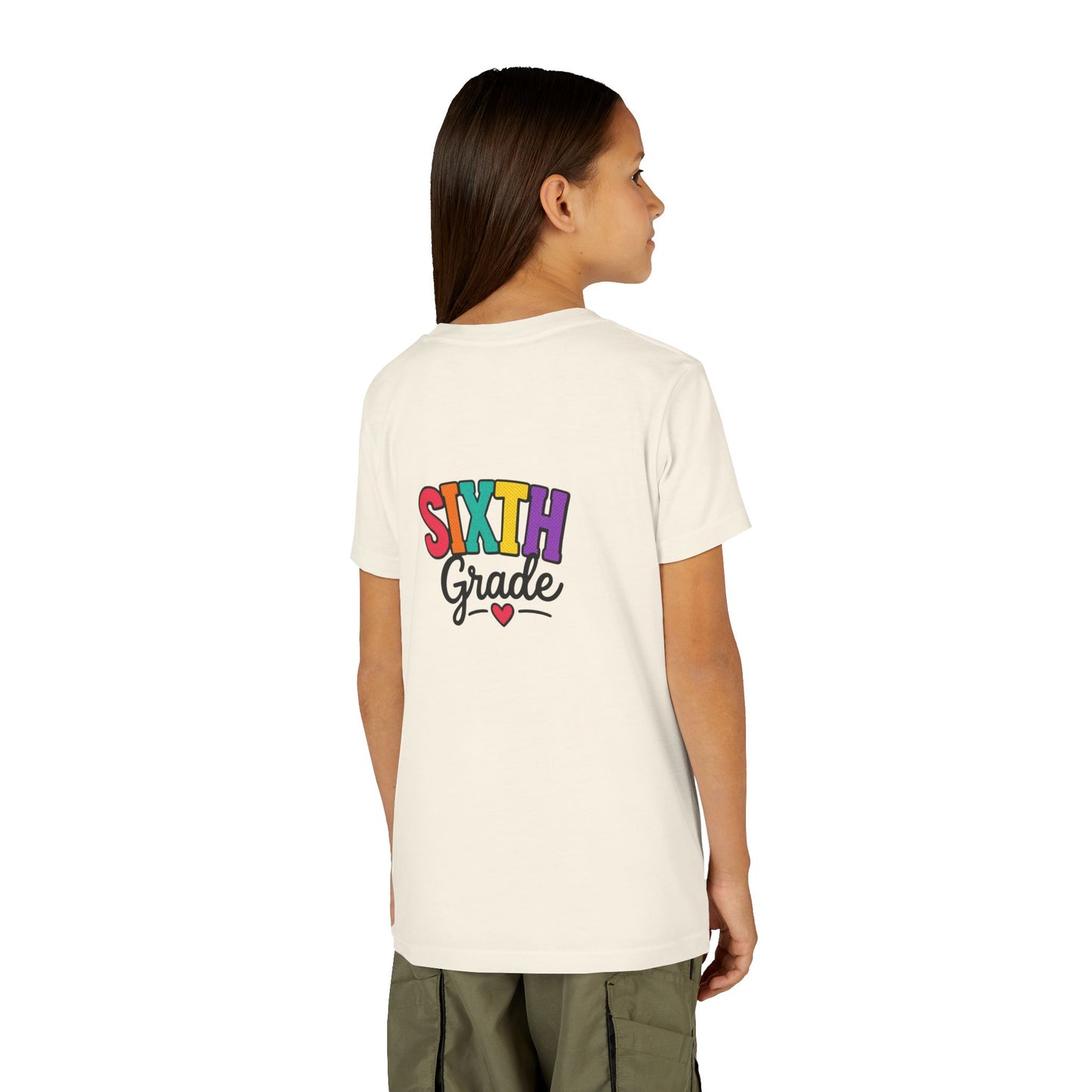 Sixth Grade Youth Tee – Colorful Back to School Shirt