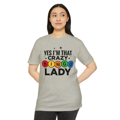 Bingo Lady T-Shirt — "Yes I'm That Crazy Bingo Lady" Funny Graphic Tee