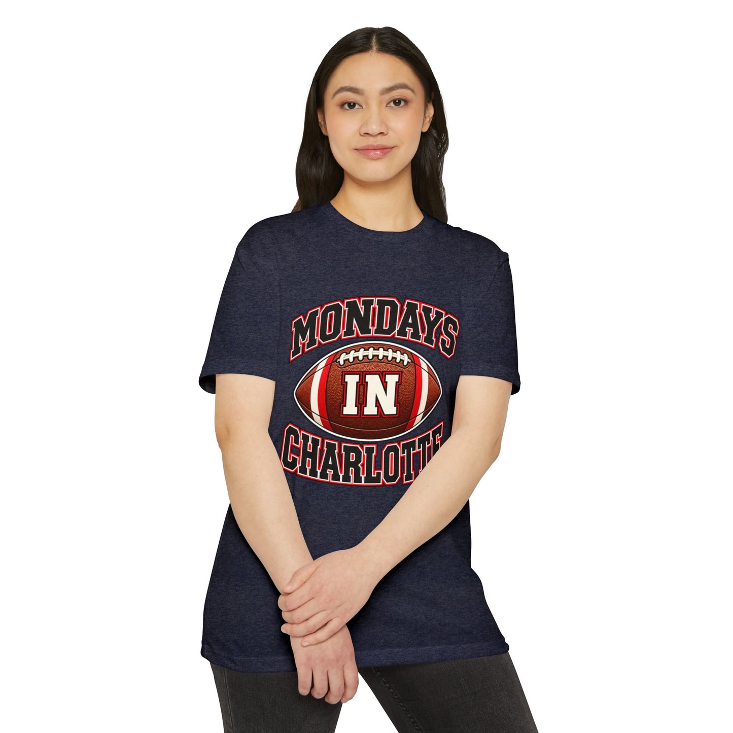 Mondays In Charlotte Football T‑Shirt