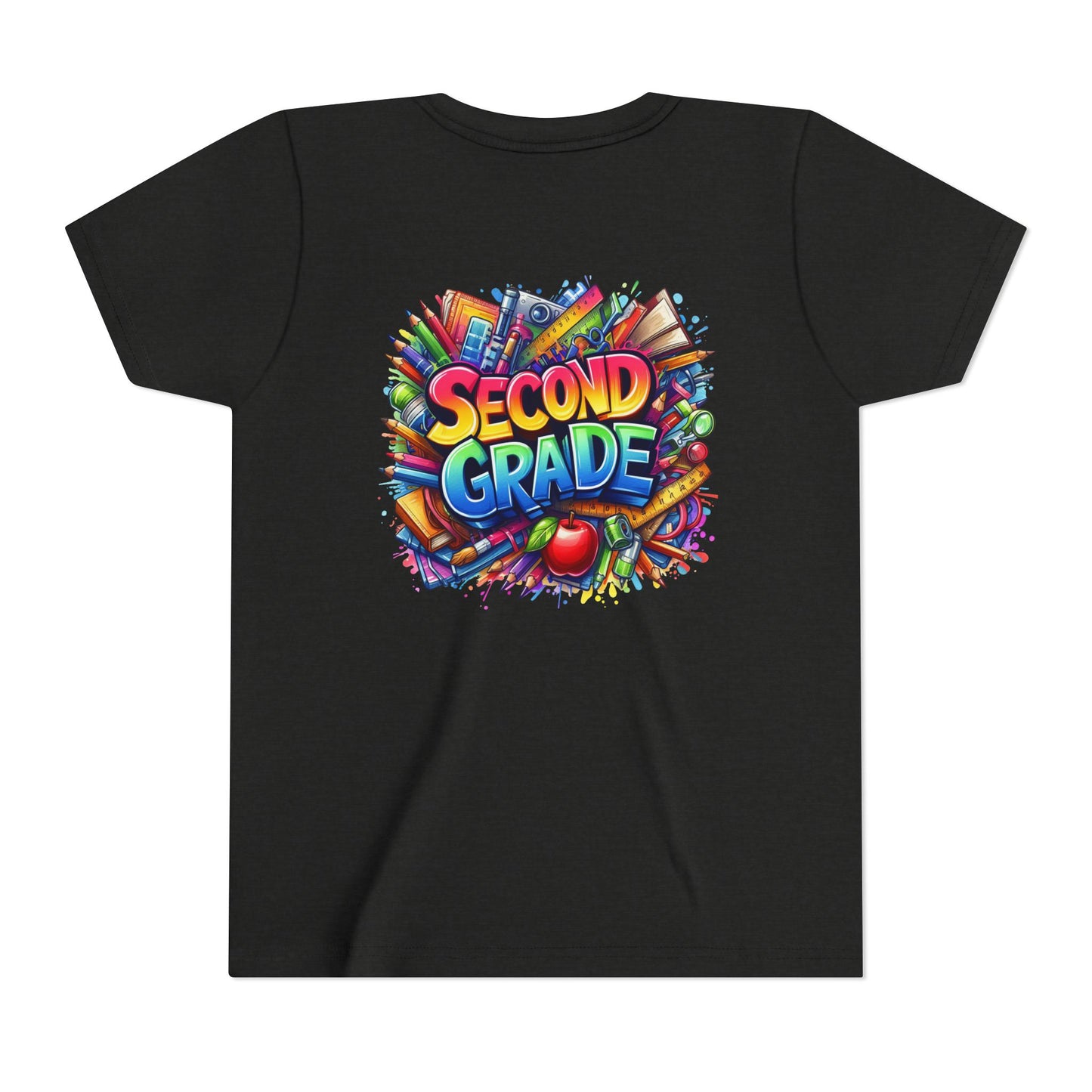 Second Grade Youth Tee — Colorful Back-to-School Kids T-Shirt