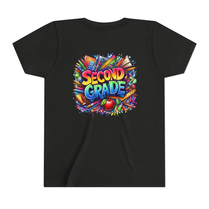 Second Grade Youth Tee — Colorful Back-to-School Kids T-Shirt