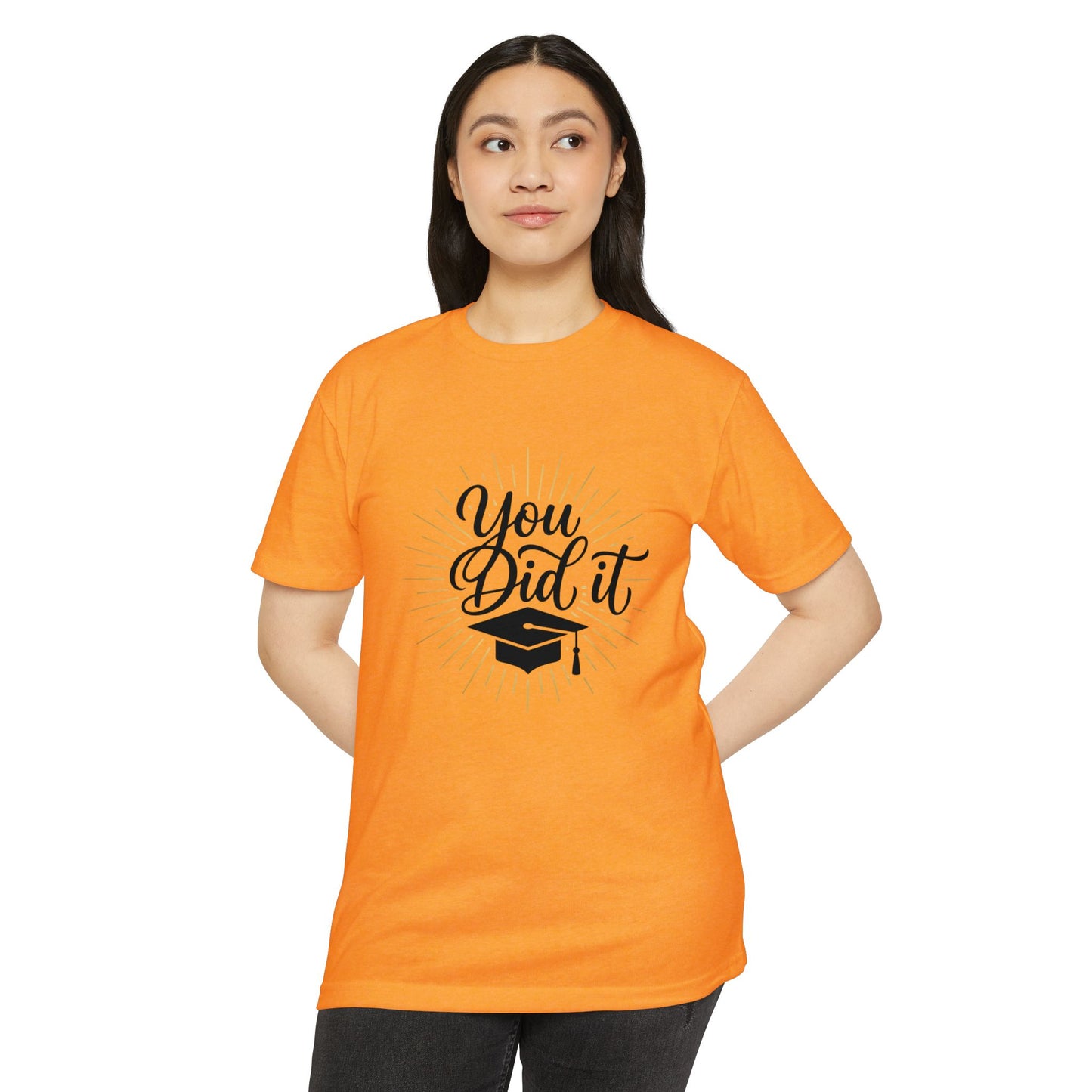 You Did It Graduation T-Shirt — Congrats Grad Tee with Cap Graphic
