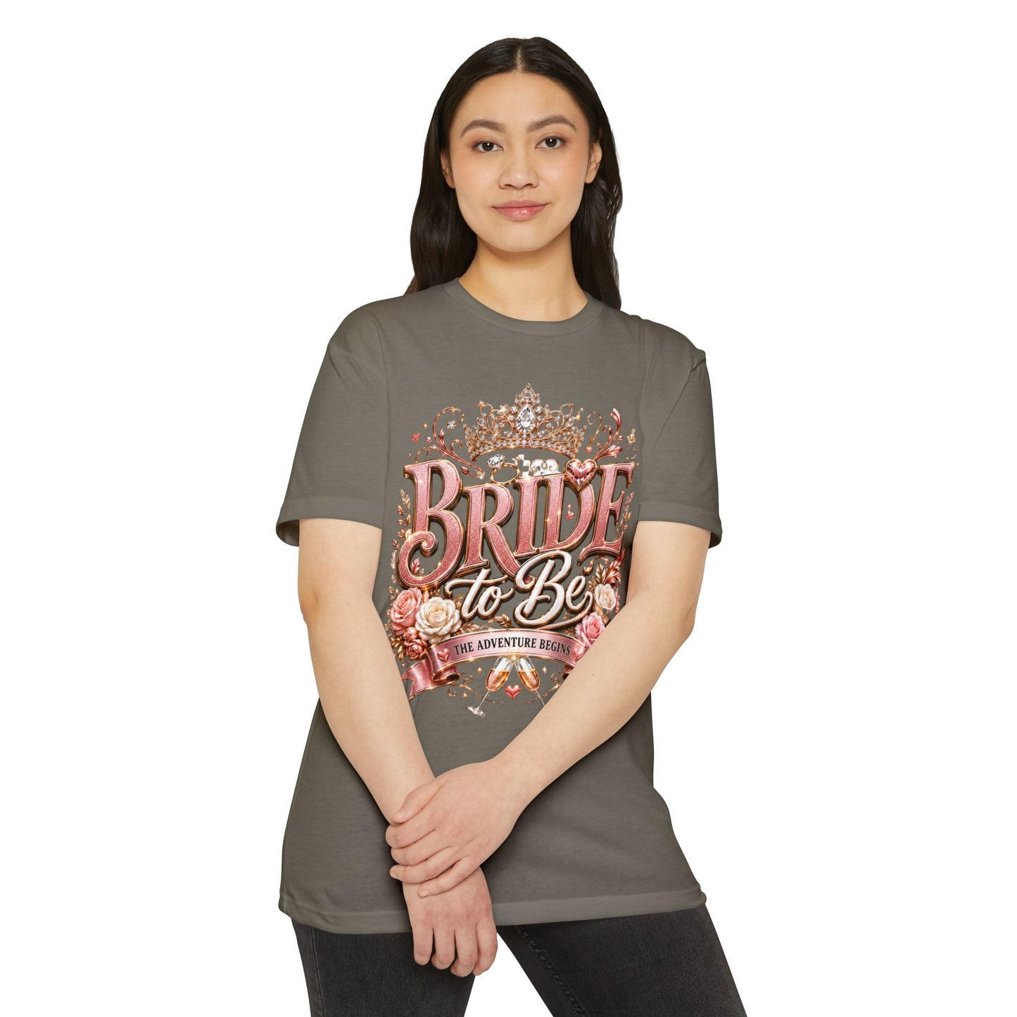 Bride to Be T-Shirt — Floral Crown Bachelorette Tee