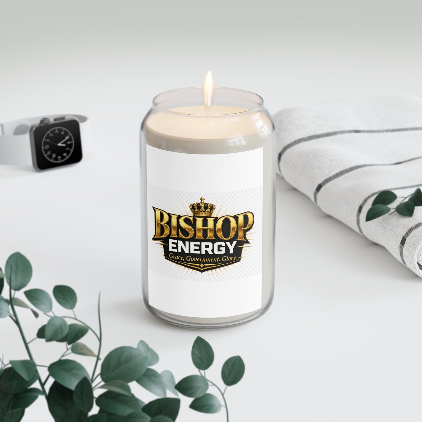 Bishop Energy Scented Soy Candle — 13.75oz (Grace, Government, Glory)
