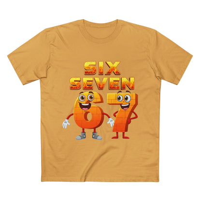 Six Seven 67 Cartoon Tee – Funny Number Graphic T-Shirt