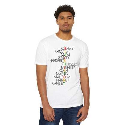 Civil Rights Leaders Names T-Shirt — Black History Tribute Tee
