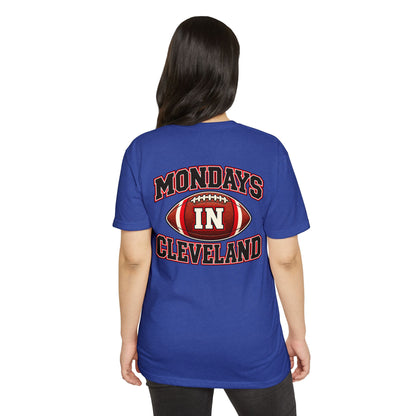 Mondays in Cleveland Football T-Shirt
