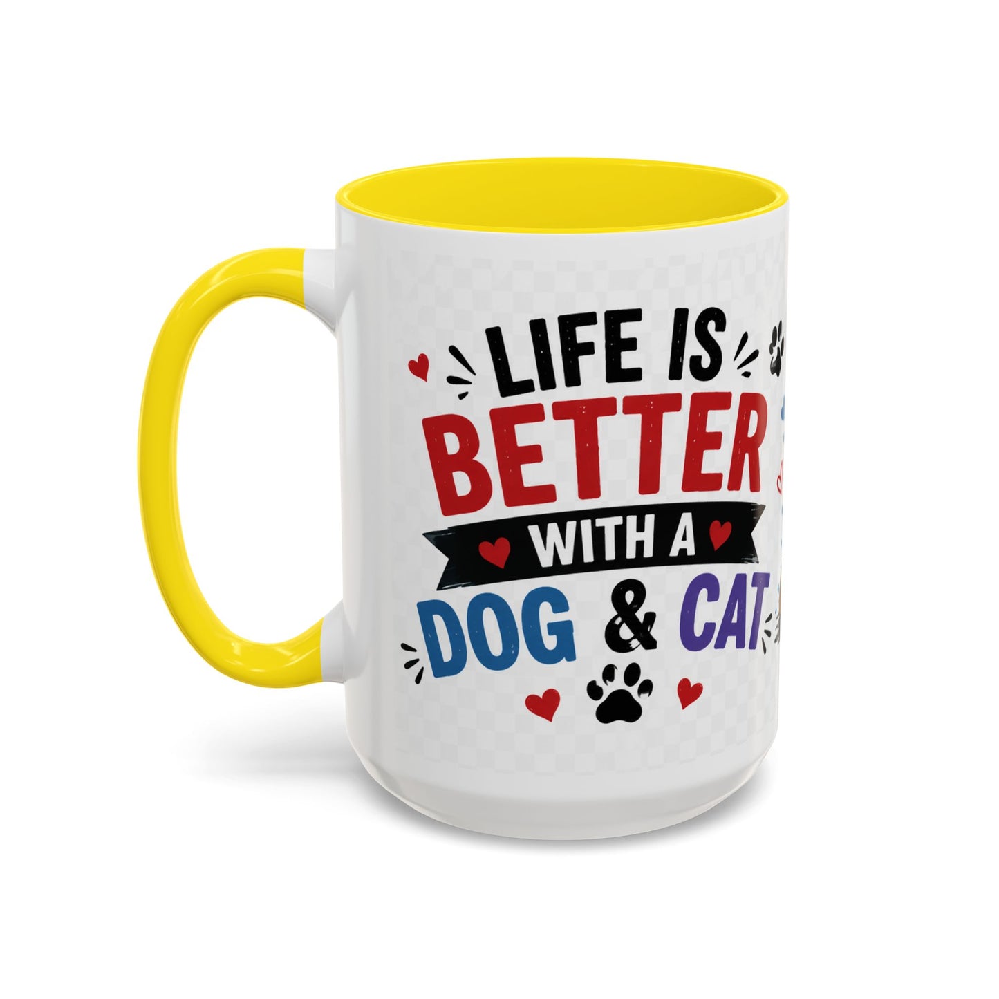 Dog and Cat Coffee Mug — 'This Is My Healer I'm A Cat' Cute Pet Lover Accent Mug (11/15oz)