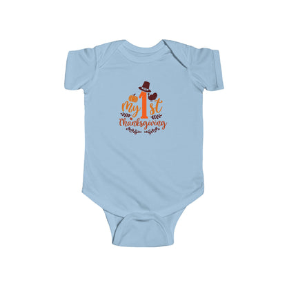 Baby Bodysuit - My 1st Thanksgiving Cute Turkey Onesie