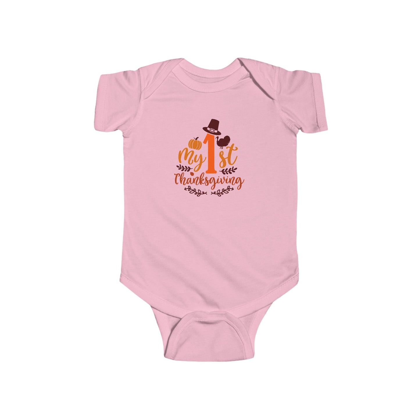 Baby Bodysuit - My 1st Thanksgiving Cute Turkey Onesie