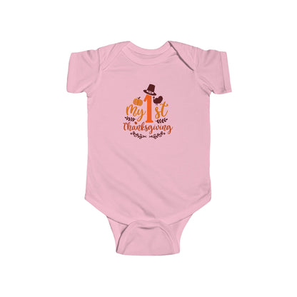 Baby Bodysuit - My 1st Thanksgiving Cute Turkey Onesie