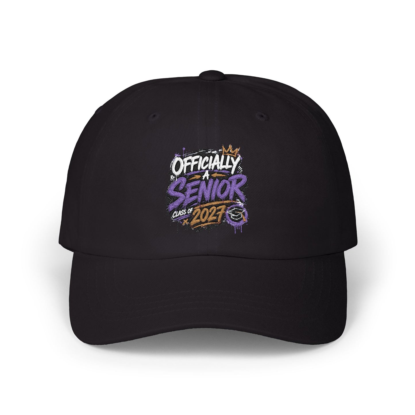 Senior 2025 Dad Cap - "Officially Senior" Graduation Baseball Hat