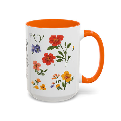 Floral "Her Love Is the Quiet Strength" Accent Coffee Mug — Inspirational Mother's Day Gift