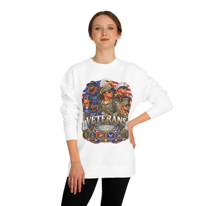 Veterans Tribute Sweatshirt — Patriotic Military Veteran Crewneck