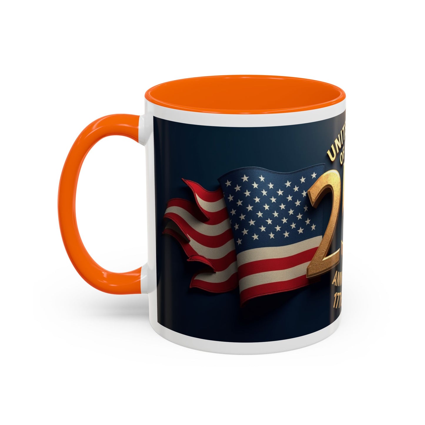 250th Anniversary Coffee Mug — United States of America 1776–2026 Patriotic Accent Mug