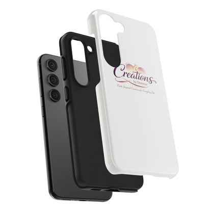 Creations by Donece Soft-Touch Tough Phone Case — Faith-Inspired Logo Protective Cover