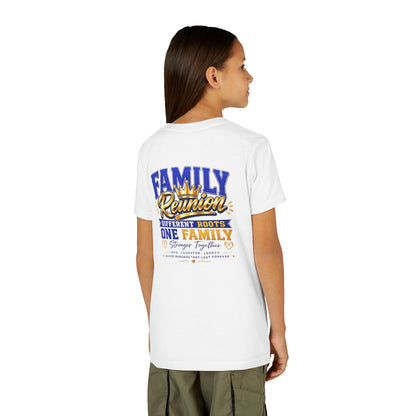 Family Reunion Youth Tee - "Different Roots One Family" Kid's Short Sleeve Shirt