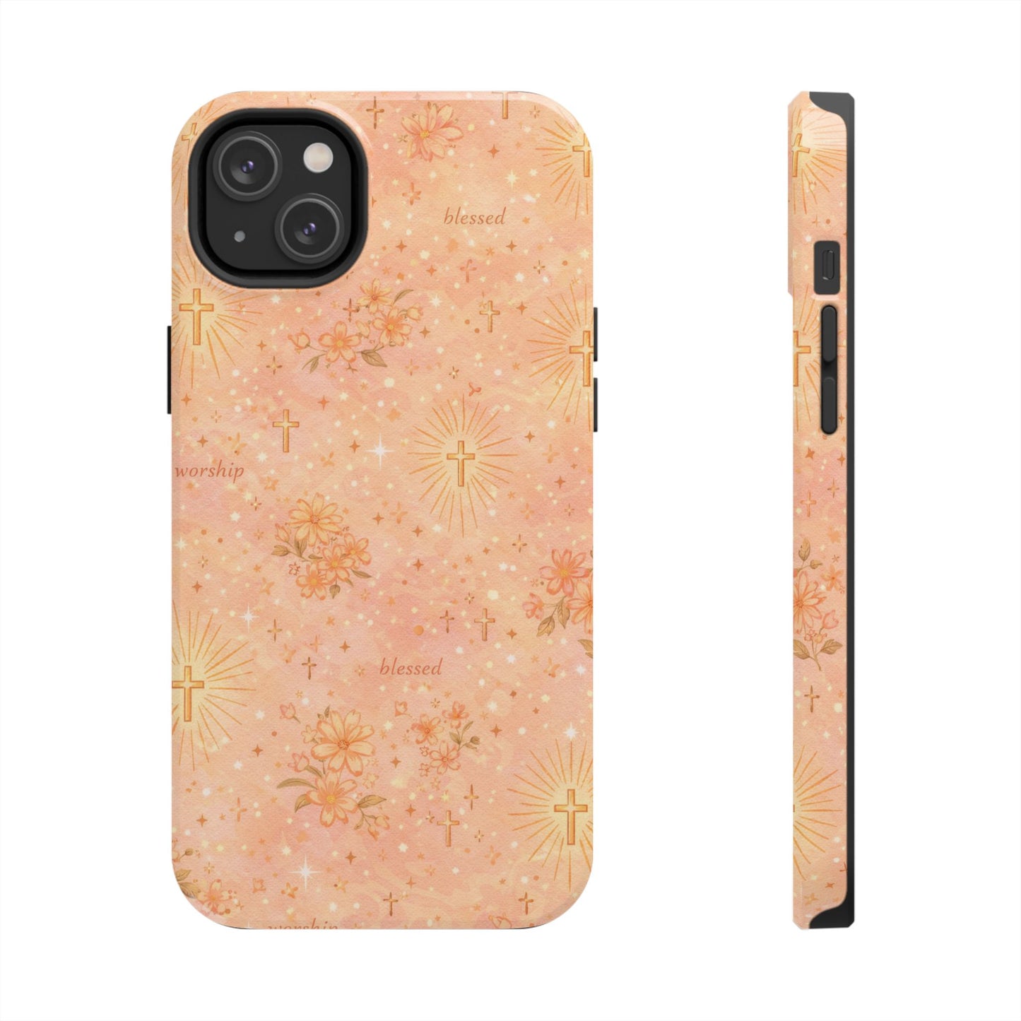 Blessed in Grace Phone Case | Christian floral iPhone Case