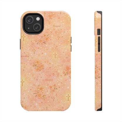 Blessed in Grace Phone Case | Christian floral iPhone Case