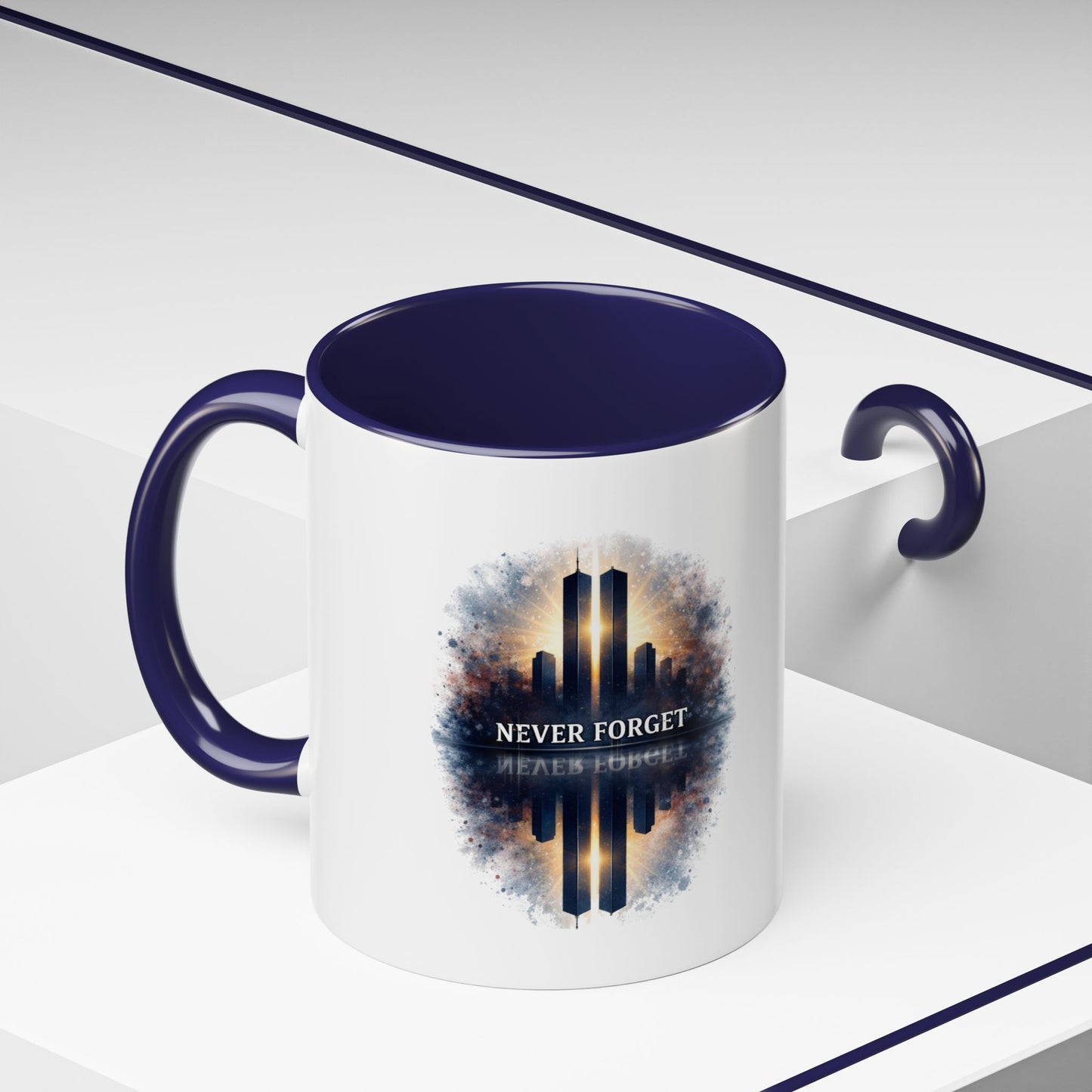 Never Forget 9/11 Memorial Accent Coffee Mug (11/15oz)