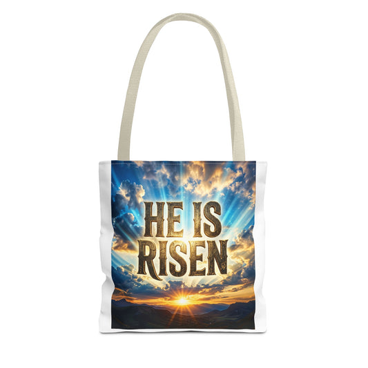 He Is Risen Sunrise Tote Bag