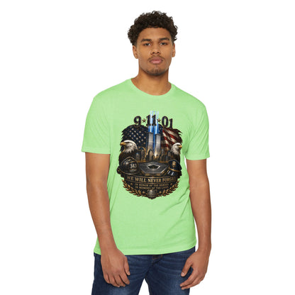 9/11 We Will Never Forget Memorial T-Shirt
