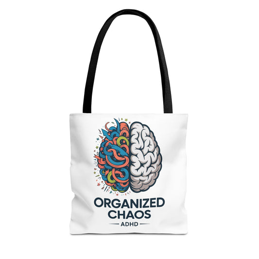 ADHD Tote Bag — "Organized Chaos" Brain Design