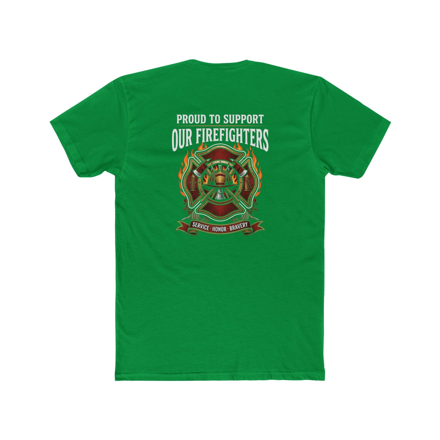 Firefighter Support T-Shirt — "Proud to Support Our Firefighters"