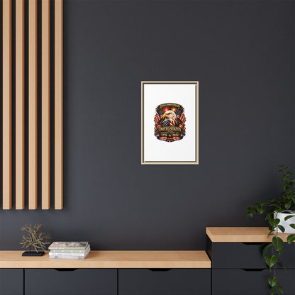 Patriotic Eagle 250th Anniversary Framed Canvas Print — United States 1776–2026