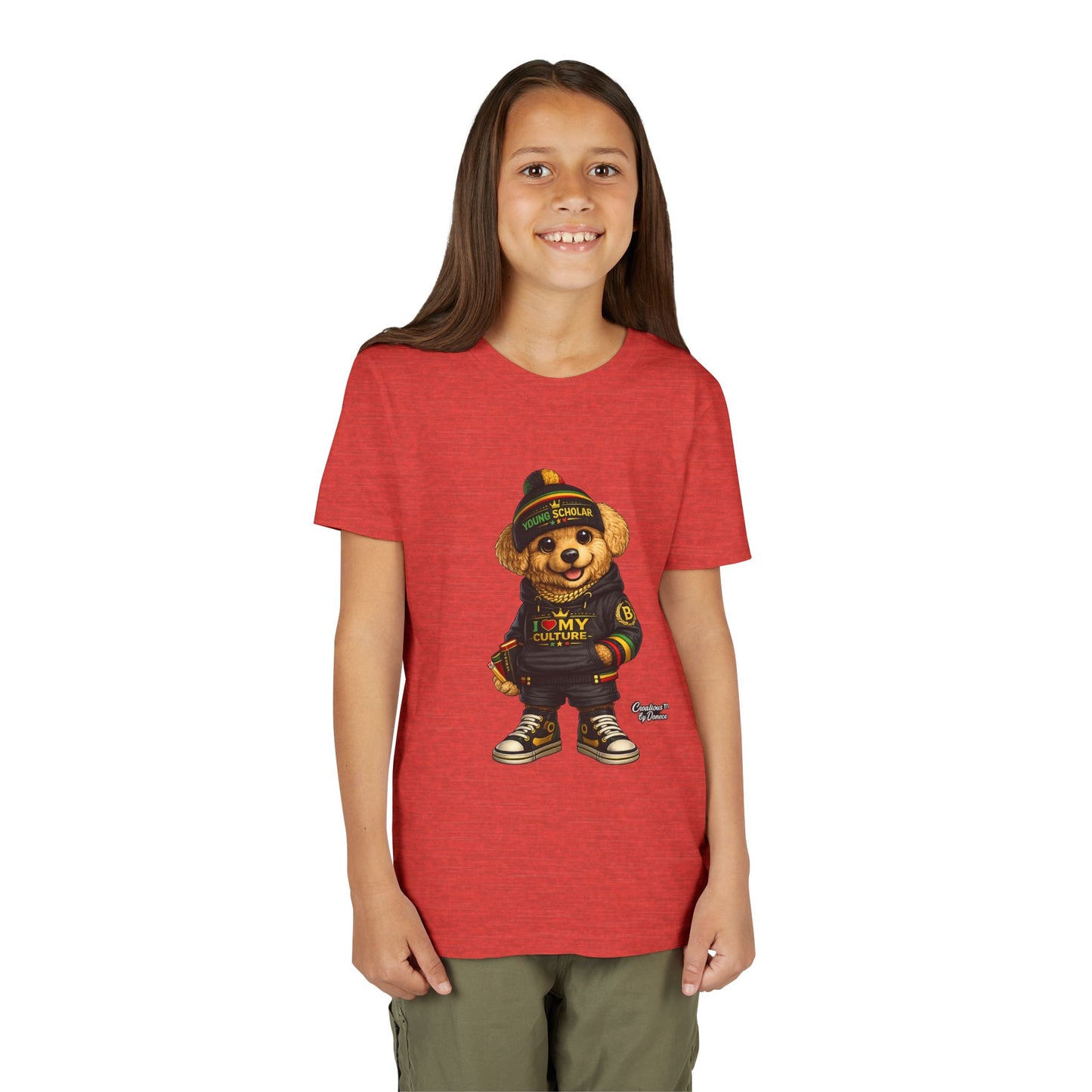 Youth Bear Graphic Tee – "I Love My Culture" Urban Streetwear