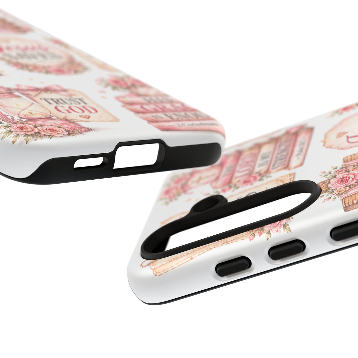 Faith Phone Case — 'Jesus Saves' Floral Christian Scripture iPhone Case