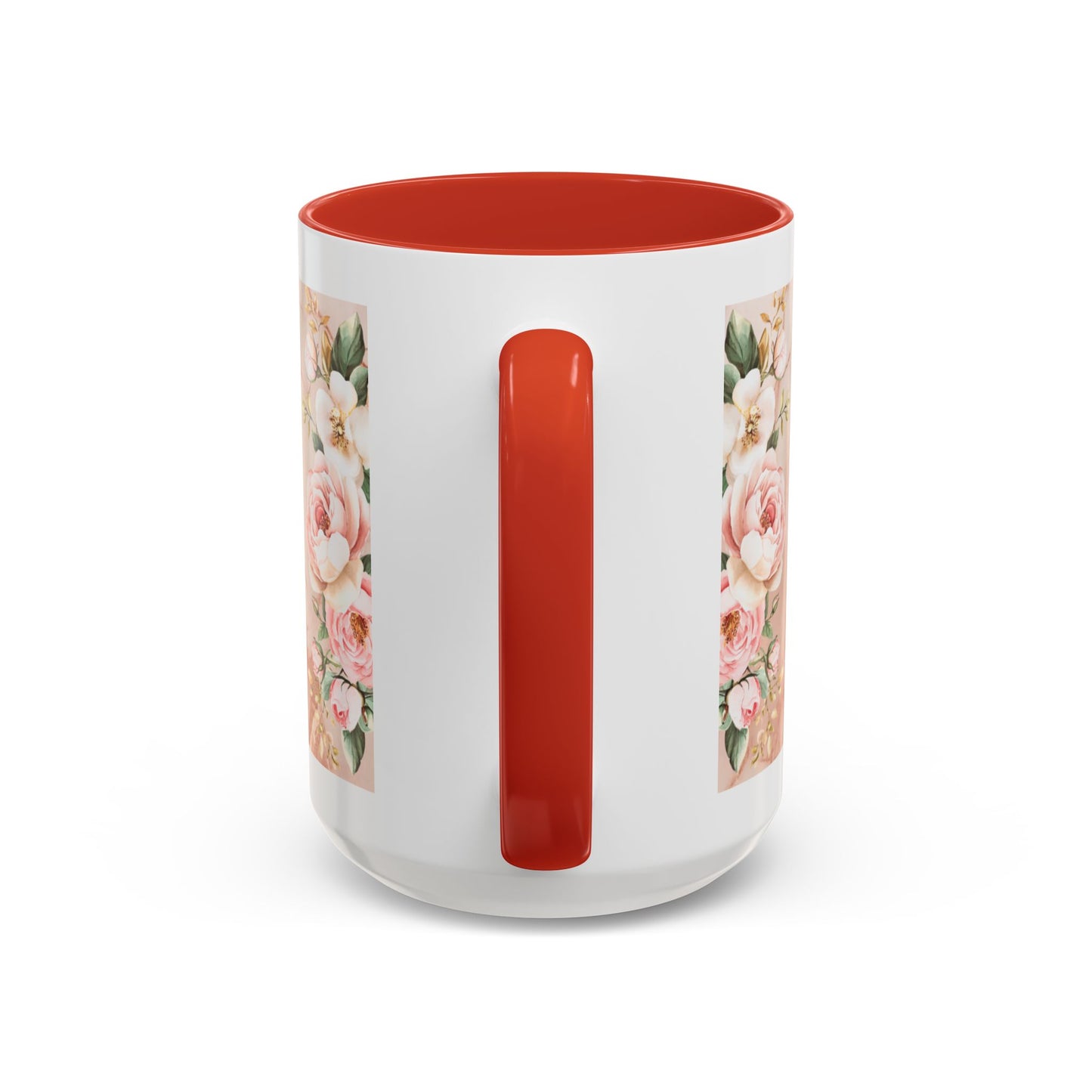 Mother's Heart Floral Accent Coffee Mug – “A Mother's Heart…Where Love Speaks the Loudest” (11/15oz)