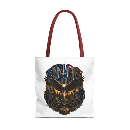 9/11 Memorial Eagle Tote Bag – Never Forget Tribute Tote