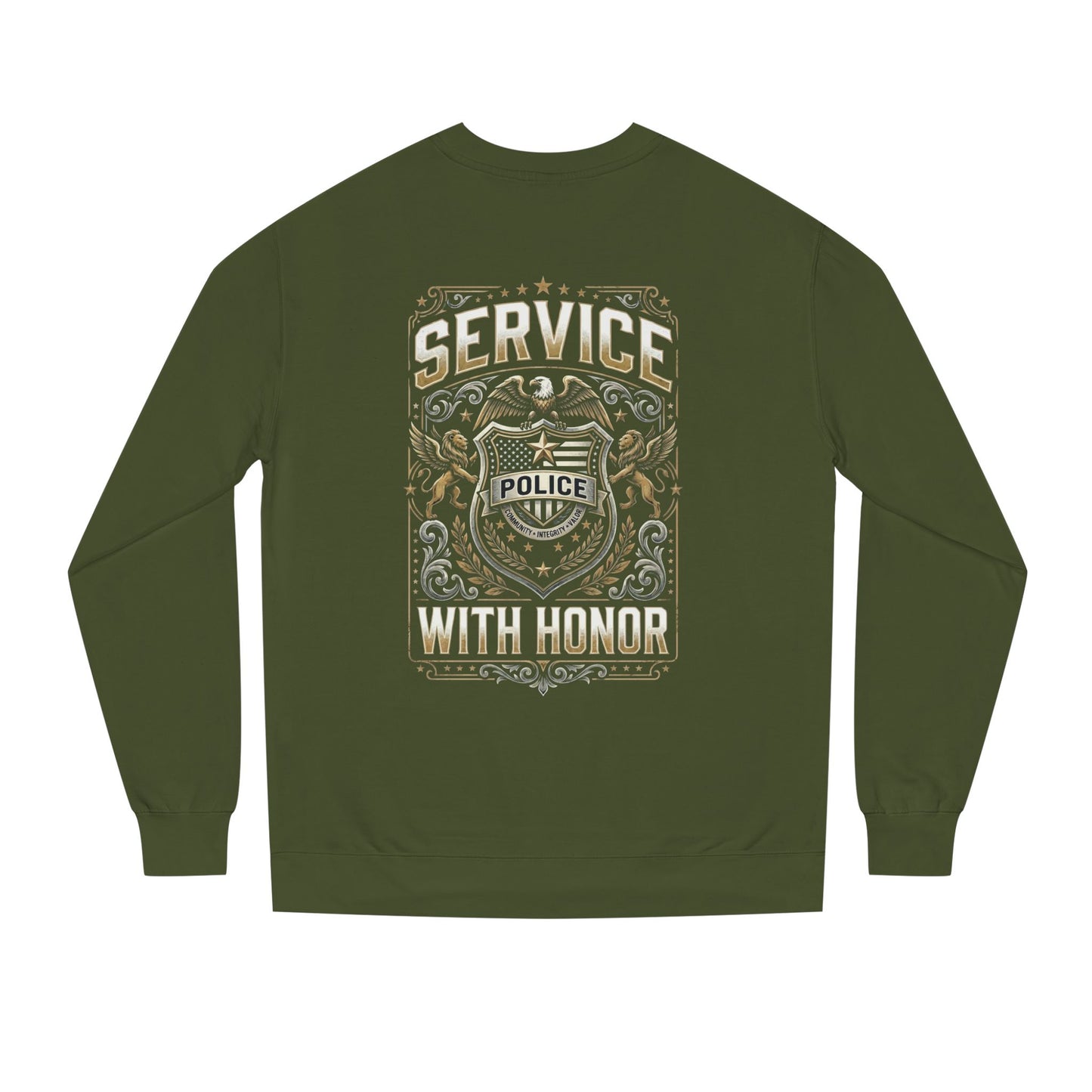 Police 'Service With Honor' Crewneck Sweatshirt