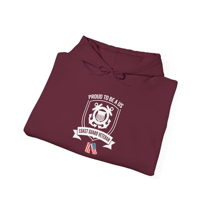 Proud to Be a US Coast Guard Veteran Hoodie