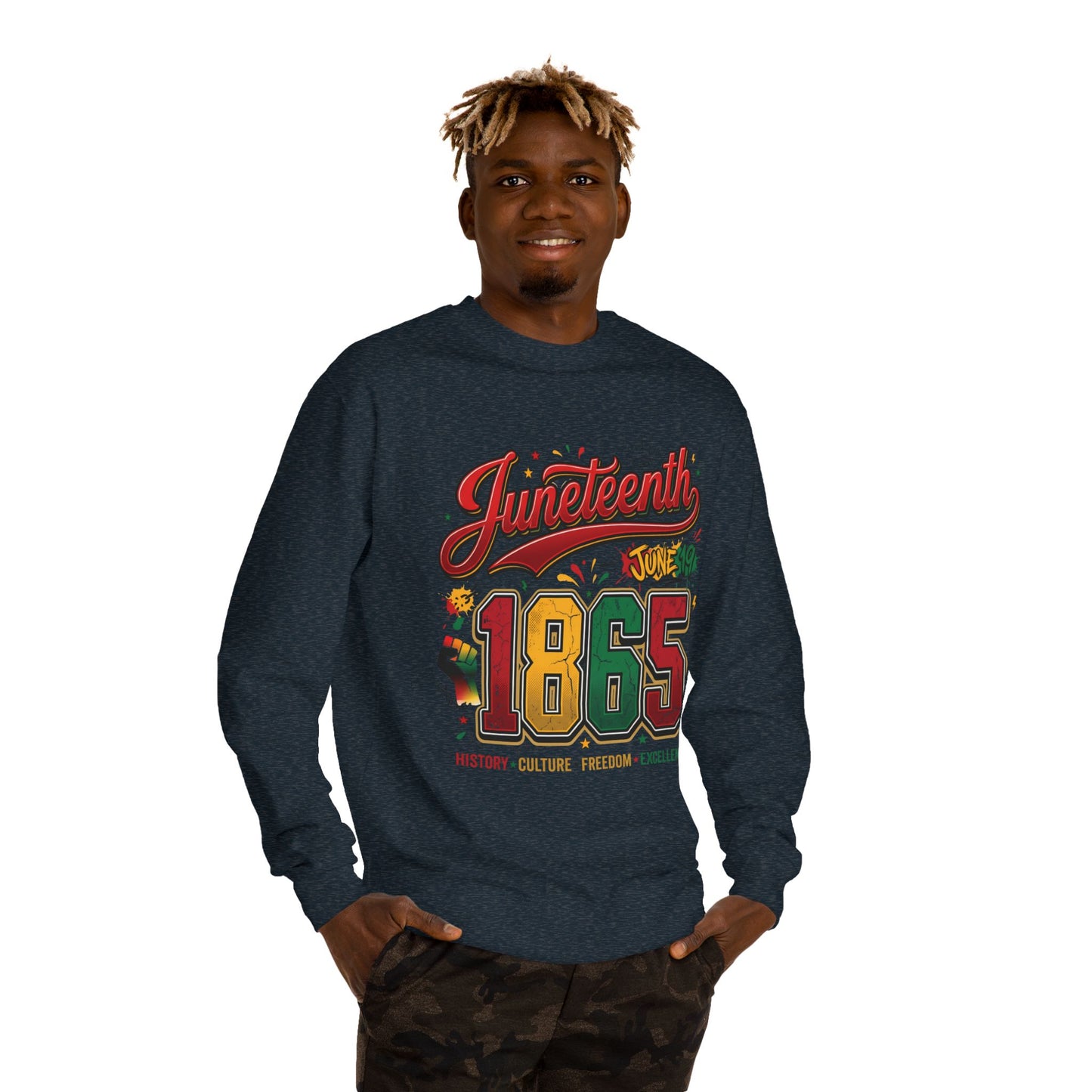 Juneteenth 1865 Crewneck Sweatshirt — History • Culture • Freedom
