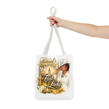 First Lady 'Blessed & Highly Favored' Tote Bag