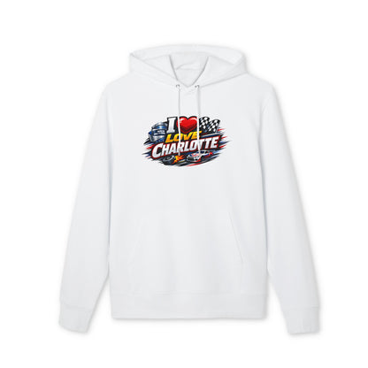 I Love Charlotte Racing Hoodie — Retro NASCAR-Inspired Pullover