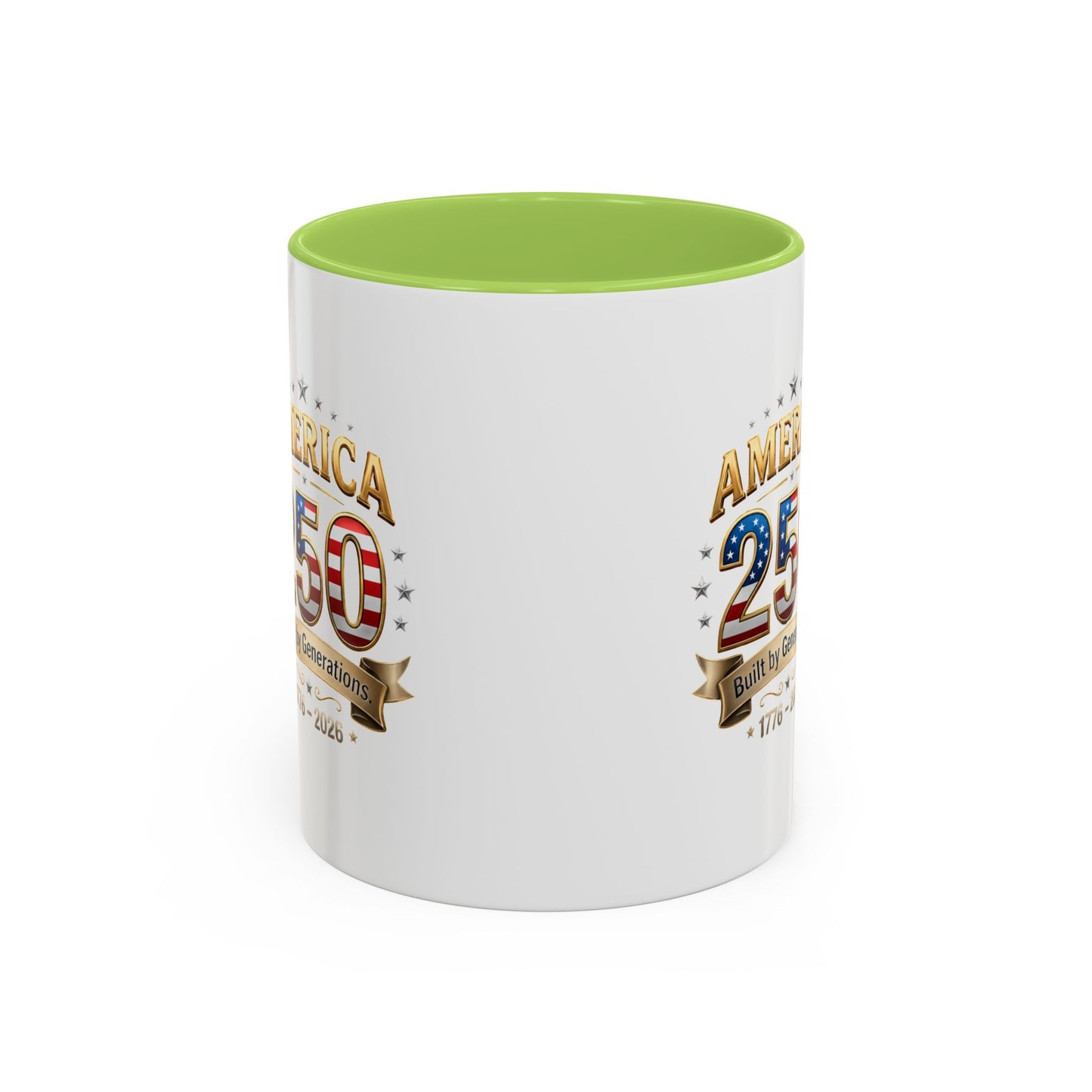 America 250 Coffee Mug — Patriotic 1776–2026 Anniversary Accent Mug