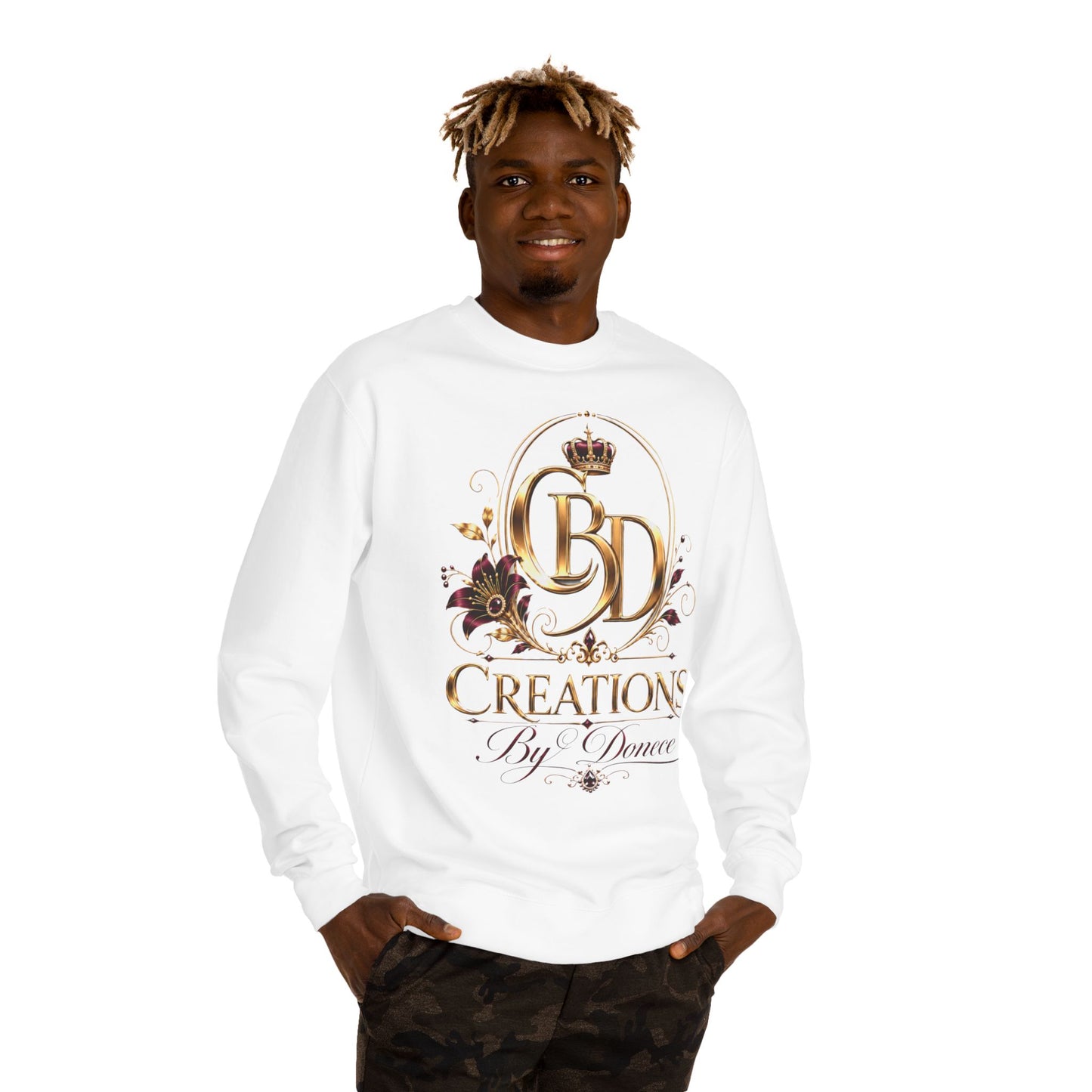 Crewneck Sweatshirt — Creations By Donece Gold Logo Crewneck