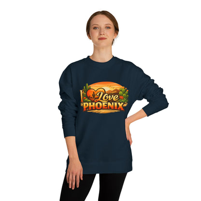 I Love Phoenix Sweatshirt — Desert Sunset Graphic Crewneck