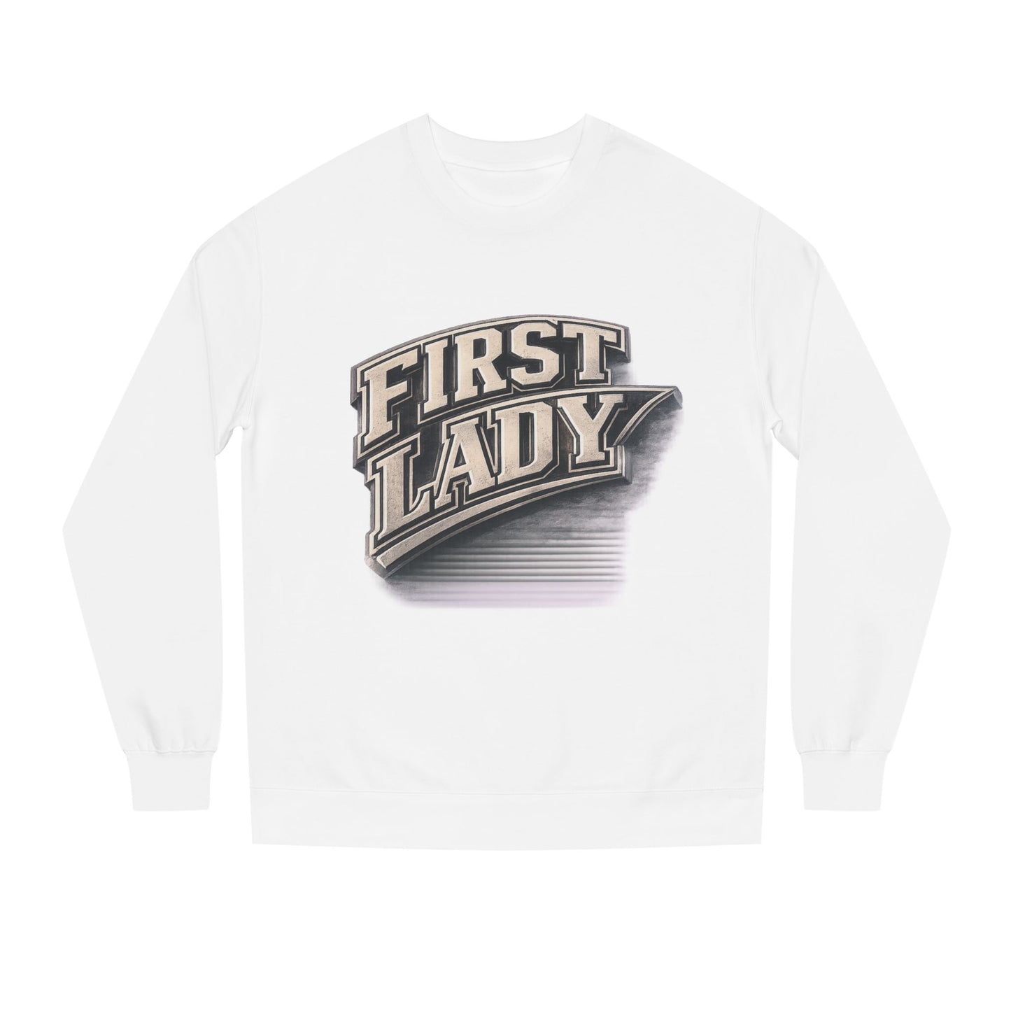 First Lady Graphic Sweatshirt — Vintage Script Crewneck for Women