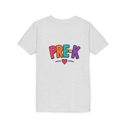 Pre-K Kids Tee — Colorful Heart Preschool Shirt for Boys & Girls