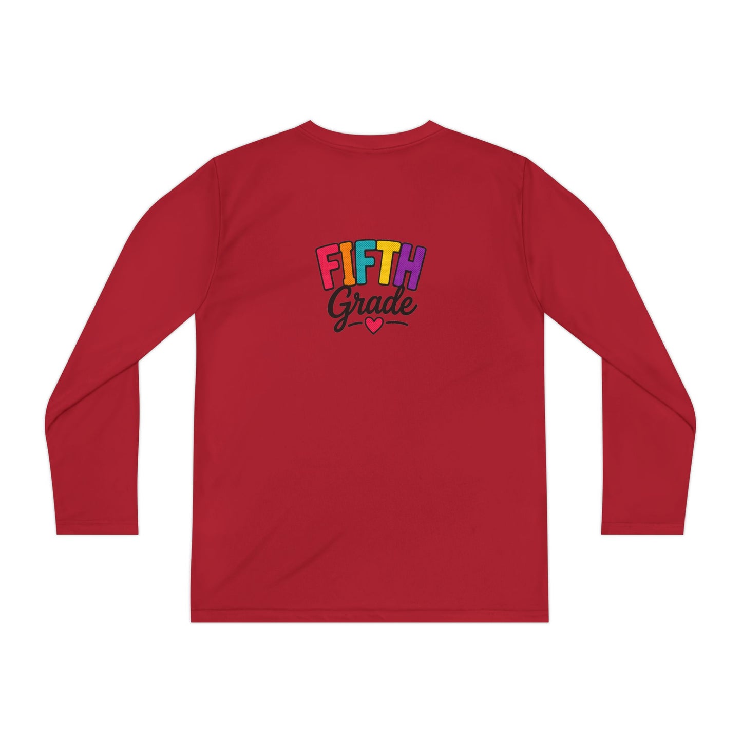 Fifth Grade Youth Long Sleeve Tee — Colorful Back-to-School Shirt